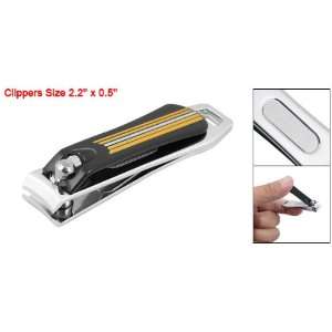  Yellow Stripe Design Built in File Finger Nail Clippers 