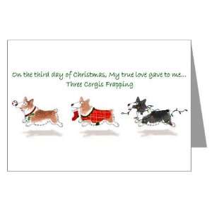 Three Pembroke Corgis Greeting Cards Pk of 10 Pets Greeting Cards Pk 