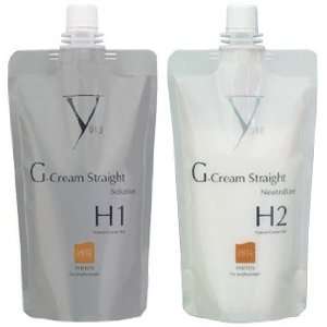 Yuko G Cream Straight Natural Coarse Hair   Solution & Neutralizer Set 