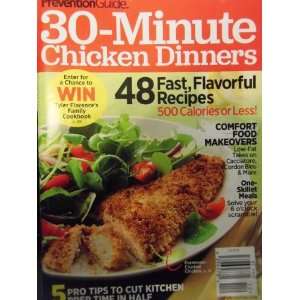    Prevention Guide 30 Minute Chicken Dinners Peter Hemmel Books