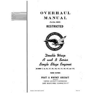   2800 A B Aircraft Engine Overhaul Manual Pratt & Whitney Books