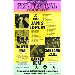 New Orleans Pop Festival 1969 with Janis Joplin, Grateful Dead, Canned 