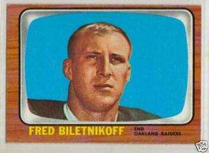 1966 TOPPS #104 FRED BILETNIKOFF OAKLAND RAIDERS EX  