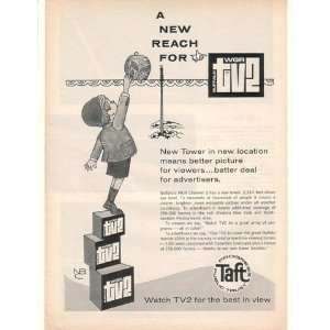  1968 WGR TV2 Buffalo New Tower Means Better Picture Print 