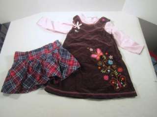 Lot of 2 Girls Dress Skirt Size 4 Crazy 8 + Others  