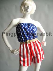 American Flag july 4th Romper Jumpsuit Wonder Woman  