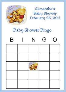 Pooh Bingo Baby Shower Game  