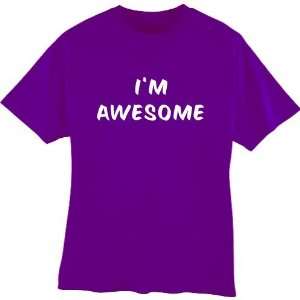  Im Awesome Tshirt Purple Adult Unisex Size Small 