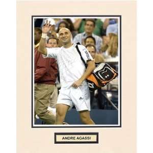  Andre Agassi   The Wave   8 x 10 Matted Photo Sports 
