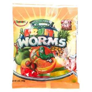 Albanese Gummi Fuity Worms, 5 Ounce Bags (Pack of 12)  