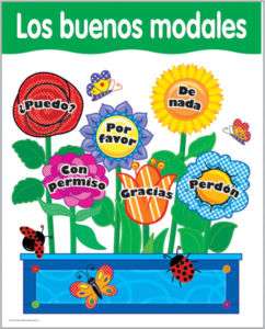 GOOD MANNERS Modales SPANISH Poster Chart CTP NEW  