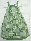 Janie & Jack Fresh Daisies 4T White and Green Easter Dress  