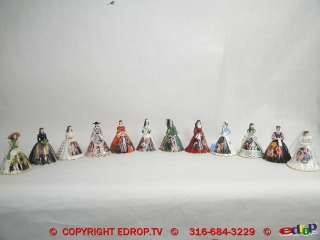 12 lot Gone with the Wind Scarlett Ohara figurine   Dress   Bradford 
