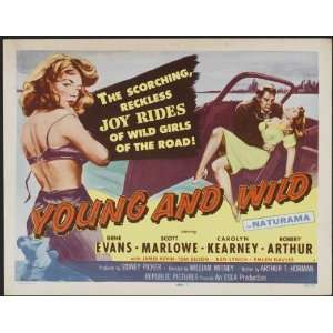  Young and Wild (1958) 27 x 40 Movie Poster Style A