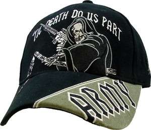 TILL DEATH DO US PART US ARMY MILITARY EMBROIDERED BALLCAP CAP HAT 