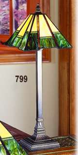 Art Nouveau Tiffany Mission Uneven Table Lamp PST799  