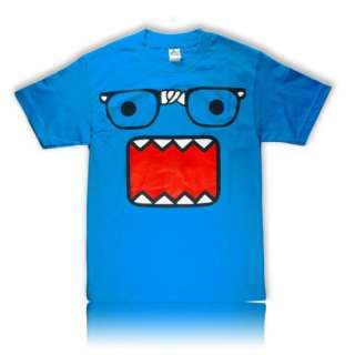 Mens funny  Domo Nerd  Domo kun with glasses adult T shirt New S M L 