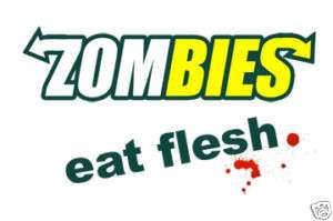 ZOMBIES EAT FLESH SUBWAY LOGO T SHIRT ZOMBIE  