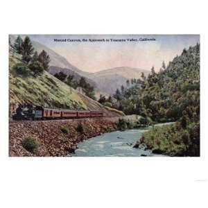   Train Entering Yosemite Valley Giclee Poster Print, 24x32 Home