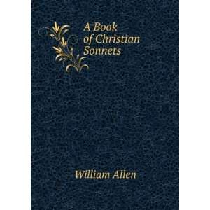 Book of Christian Sonnets William Allen  Books