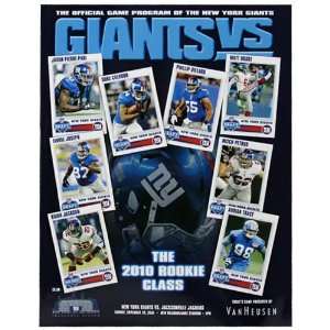   NFL New York Giants vs. Jacksonville Jaguars 2010 Game Program Sports