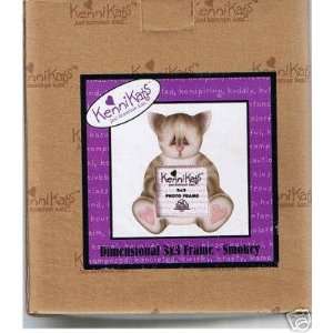  Kennikats Gray Cat 3x3 Picture Frame