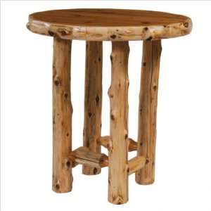   Traditional Cedar Log Round Pub Table Finish / Size Standard / 40