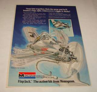 1974 Monogram FLAP JACK model airplane ad page  