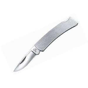 Buck Gent Brushed Stainless Steel Handle 1 7/8inch 420hc Blade Classic 