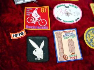 17 Lot BICYCLE PATCHES Bike RACES Clubs MARATHONS SoCal  