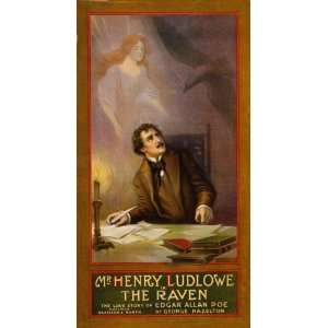 com Henry Ludlowe in the Raven Love Story of Edgar Allan Poe Theater 