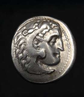 Ancient Greek Silver Coin Drachm   Alexander The Great  