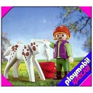  Playmobil 4571 Appaloosa Foal with Child Toys & Games