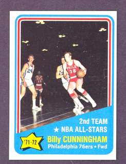 1972 Topps #167 Billy Cunningham All Star (NM/MT)  