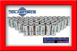 Solarforce® 50 x CR123A 1400mAh 3.0v Lithium Battery  