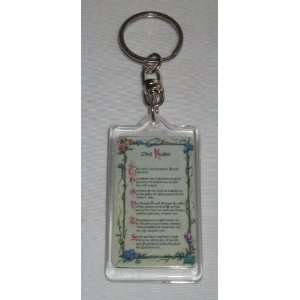  Psalm 23 The Lord Is My Shepherd Plastic Keychain 