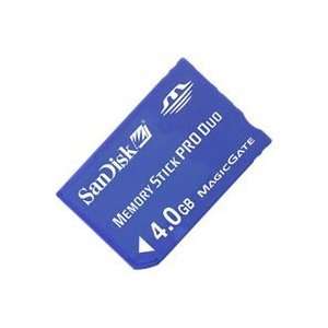  4GB Memory Stick Pro Duo Sandisk SDMSPD 4096 (BXC) Flash Memory 