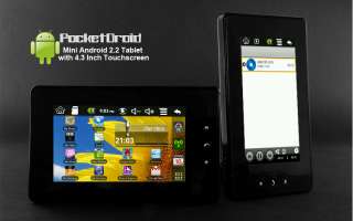 MINI ANDROID 2.2 TABLET WITH 4.3 INCH TOUCHSCREEN TFT RESISTIVE  