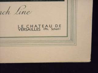 French March 23 1939 SS Ile de France Dinner menu  