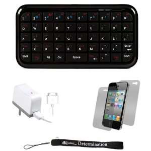  Typing Keyboard with Soft Rubber Keys for New Apple iPhone 4 ( 4th 
