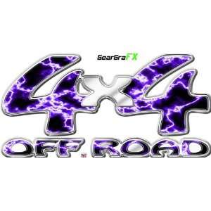 4x4 Off Road Electrify Purple Truck Decal