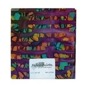   Fabric Pre cut Cotton 21 Wide 1/4yd purple Batik 6Pk 