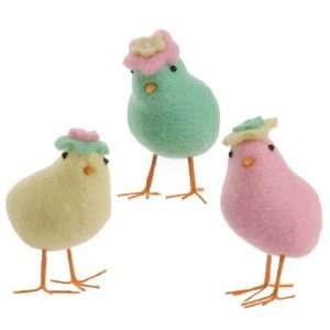    RAZ Imports Vintage Easter 5 Chicks Set of 3