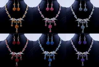 Wholesale 36sets(6style) acryl & alloy necklace earring sets