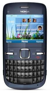 Nokia C3 00 Unlocked Cell Phone with QWERTY, Dedicated E mail Key, 2 MP Camera, Media Player, WLAN, and MicroSD Slot  U.S. Version with Warranty (Slate)