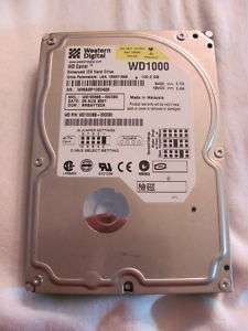 WESTERN DIGITAL 3.5 Internal Hard Drive WD1000BB 100GB  