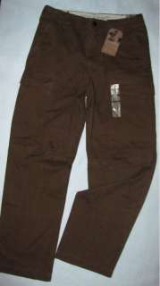 DOCKERS D2 Flat Front STRAIGHT Fit Brown CARGO Pants NWT Mens 30 x 32 