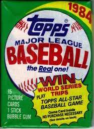 1984 Topps Wax Pack   Fresh From the Box  