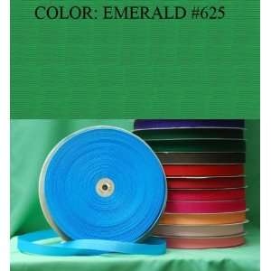  50yards SOLID POLYESTER GROSGRAIN RIBBON Emerald #625 3 
