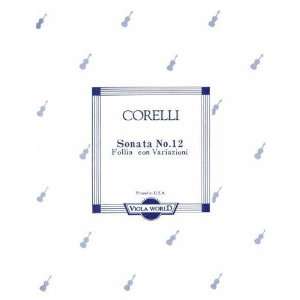 Corelli, Arcangelo   Sonata La Folia Op. 5 No. 12   Viola 